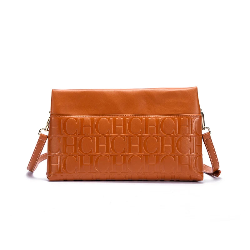 CH High Fashion Ladies Shoulder Bag Daily Commuter Versatile Small Square Women's Crossbody Bag Pure Colour Letter Print Design