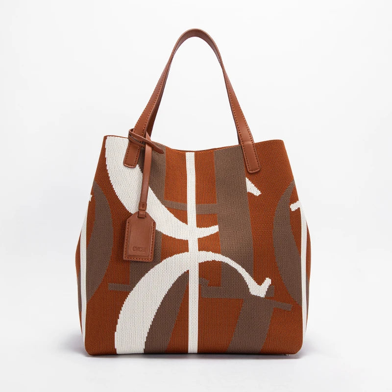 CH Fashionable Classic New Solid Color Outer Bag Women's Handbag Exquisite Handcrafted Weaving Large Capacity Handbag