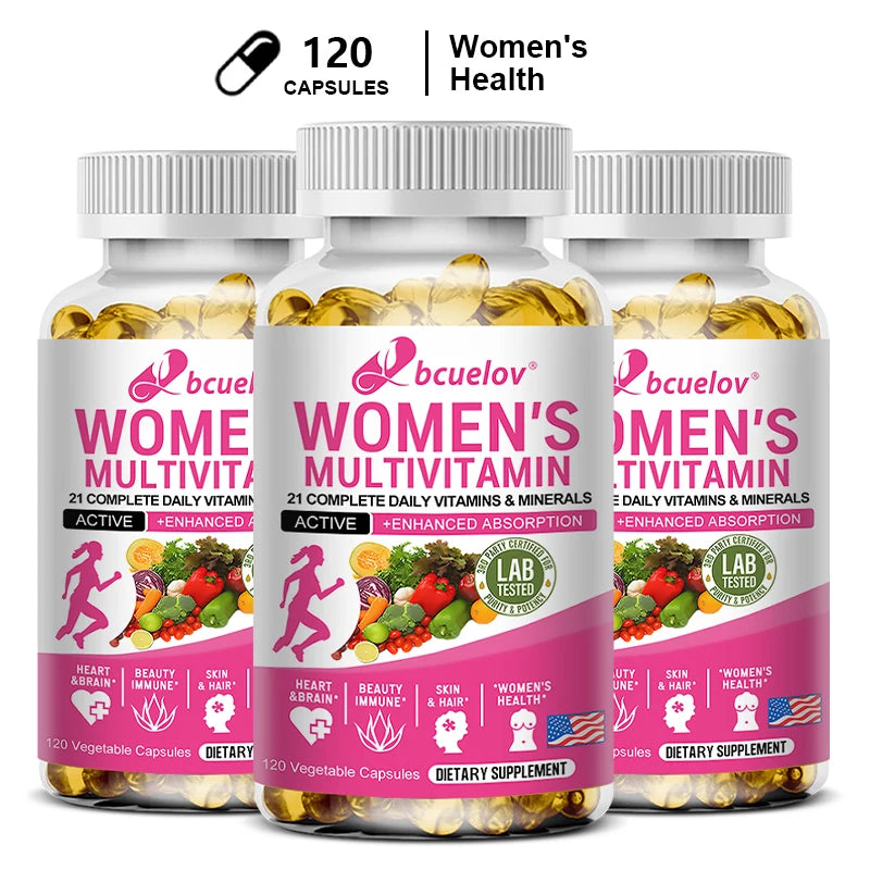 Multivitamin Mineral Supplement Antioxidant for Women, Improved Nutrient Absorption Heart Health Natural Energy Support Multivitamin FREE Shipping