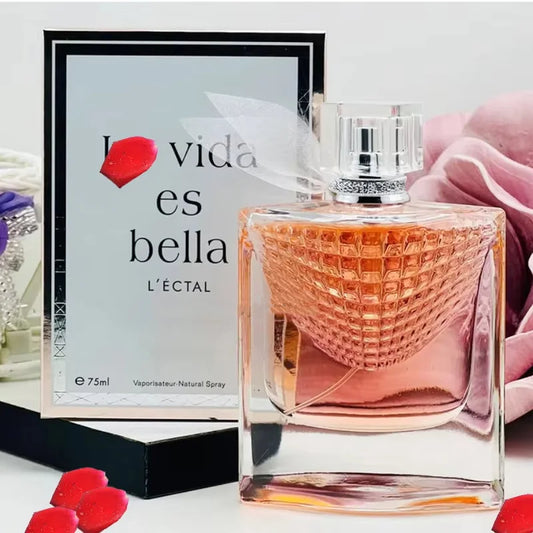 La Vida es Bella 75ml  Women Perfume True Love Rose Fragrance Lasting Perfume Fresh Natural Romantic Temperament Perfume