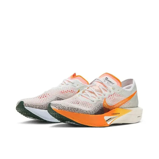 Nike ZoomX Vaporfly NEXT% 3 Yellowish White Classic Men Women Anti-slip Carbon Plate Cushioning Running Shoes FREE SHIPPING