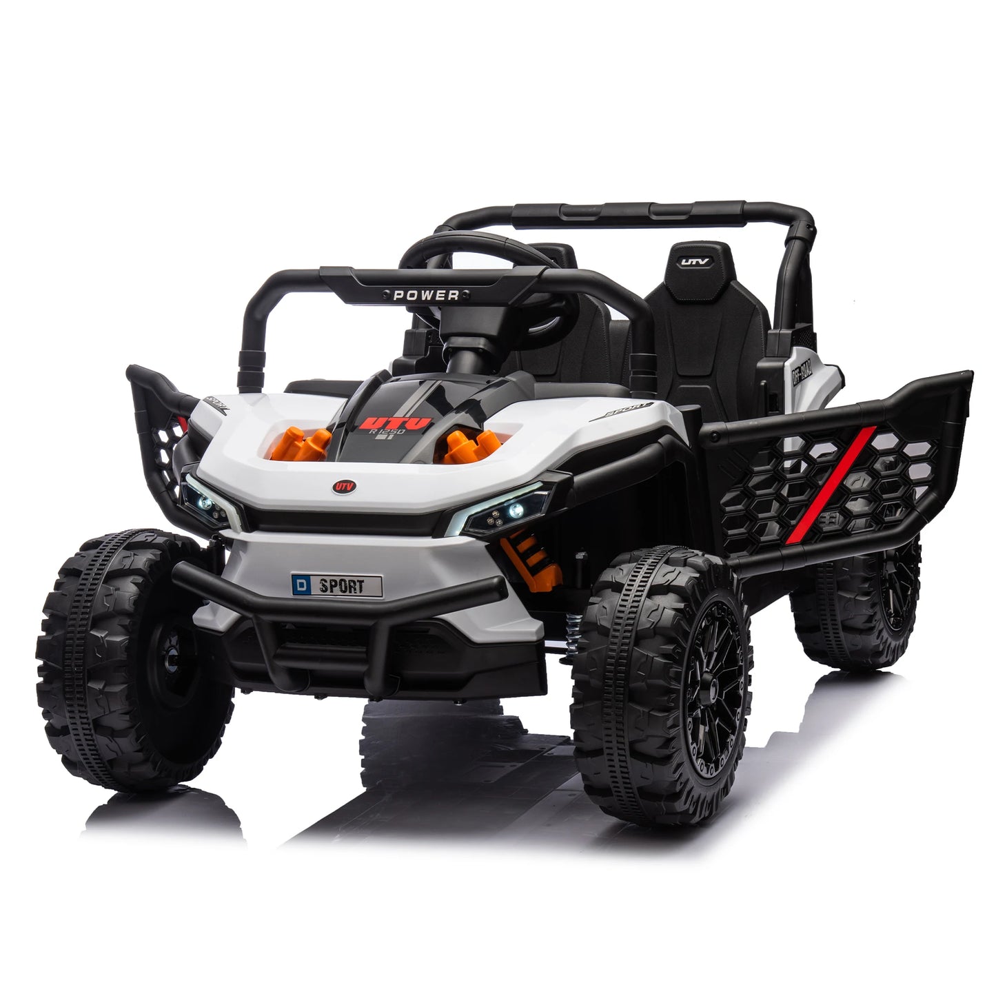 24v Kids Ride On Utv,Electric Toy For Kids W/Parents Remote Control,Four Wheel Suspension,Low Start,Adjustable Speed Car Toys