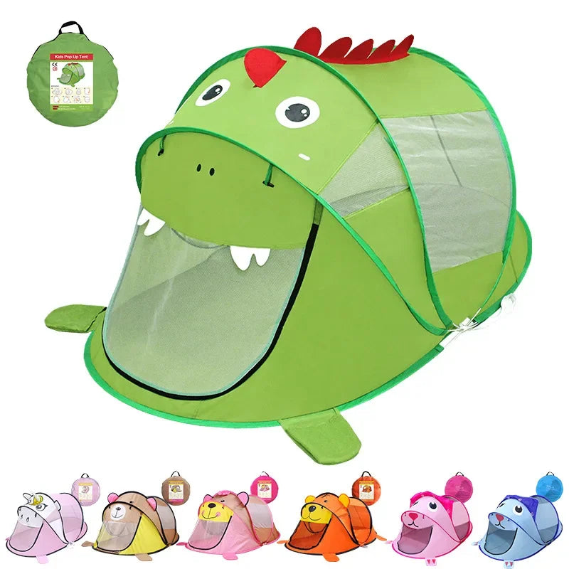 Cartoon Animal Children Play House Outdoors Pop Up Toy Tent Indoor Net Baby Ball Pit Pool New Portable Tiger kids' Tent Gifts FREE Shipping