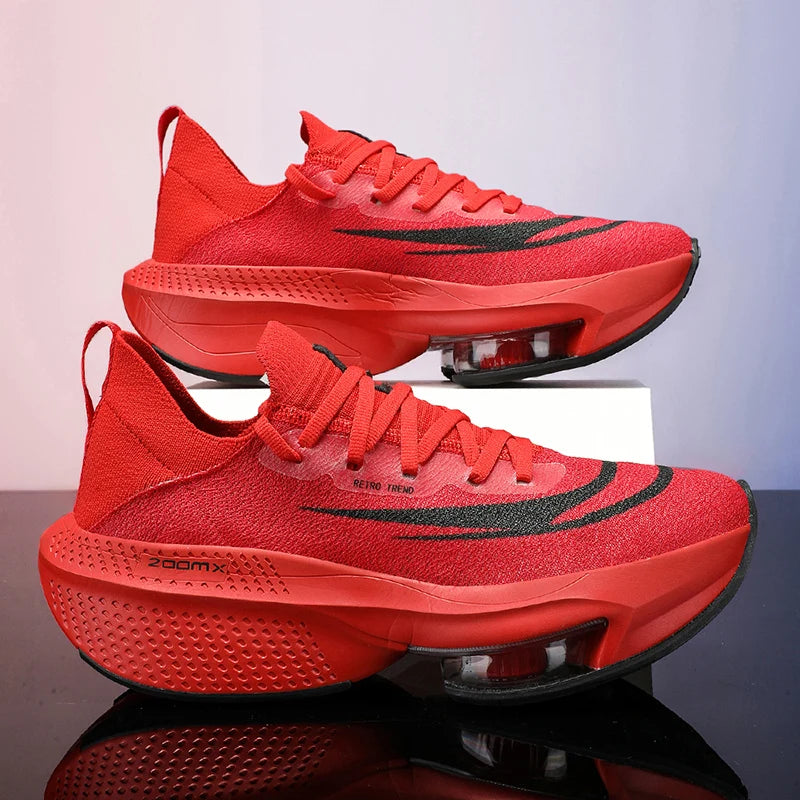 Running Shoes Air Cushion Speciality Marathon Men Sports Breathable Lightweight Women's Comfortable Athletic Nonskid Sneakers ﻿