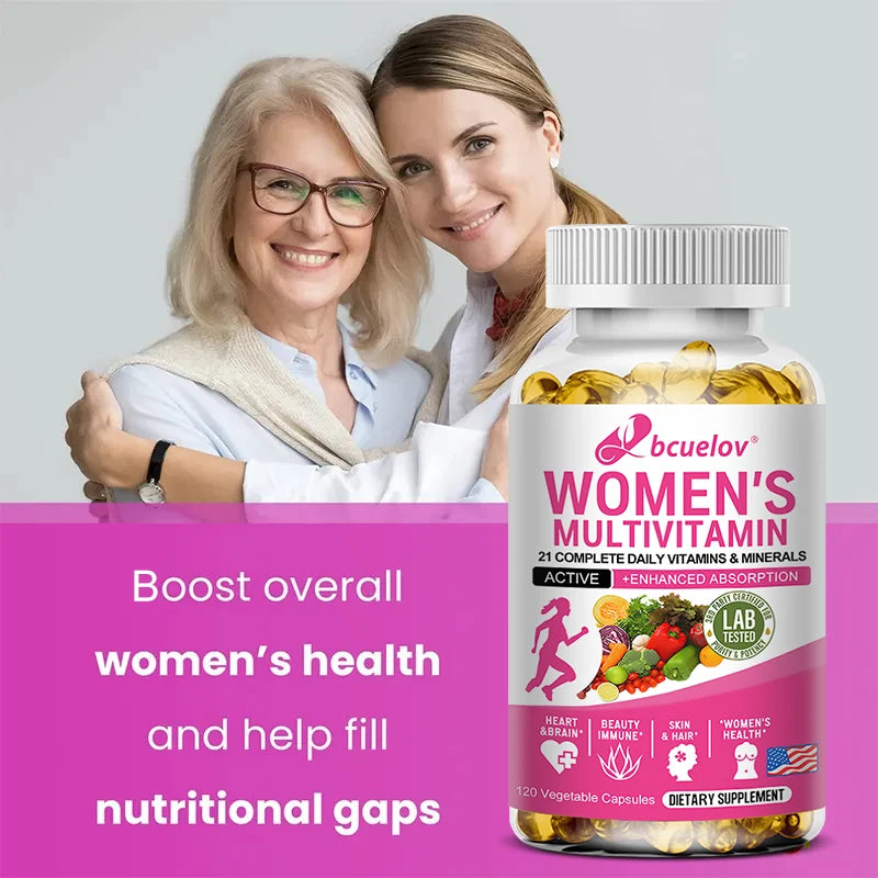 Multivitamin Mineral Supplement Antioxidant for Women, Improved Nutrient Absorption Heart Health Natural Energy Support Multivitamin FREE Shipping