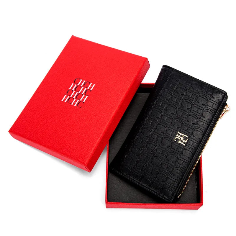 CHCH Simple Square Short Wallet Women's Small Wallet Women's Wallet Coin Deluxe Pouch Wallet Card Clip Portable Bag