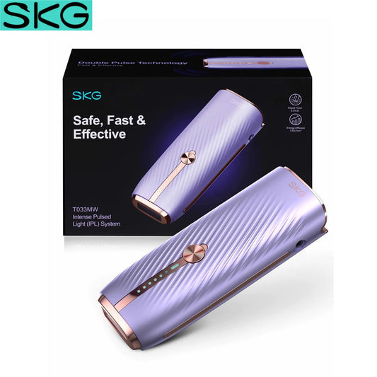 SKG Laser Hair Removal Device for Women/Men 25 Minutes Rapid Painless IPL Hair Removal with Infinite Flash Dual-Pulse Technology