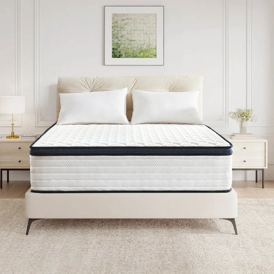 Queen Size Mattress Gel Memory Foam Hybrid Mattress , Pressure Relief, Medium Firm Comfort, Motion Isolation, Mattress in a box FREE SHIPPING
