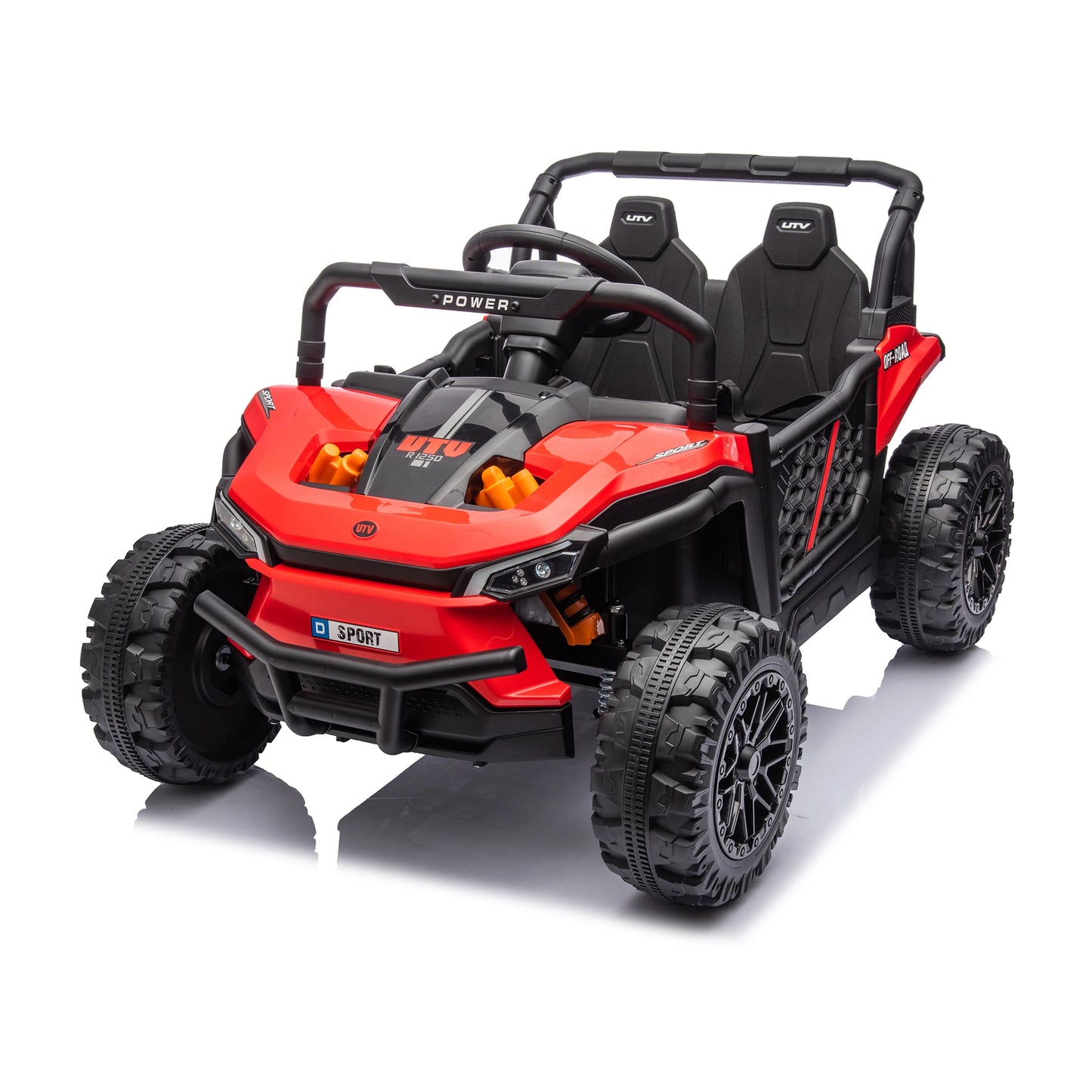 24v Kids Ride On Utv,Electric Toy For Kids W/Parents Remote Control,Four Wheel Suspension,Low Start,Adjustable Speed Car Toys