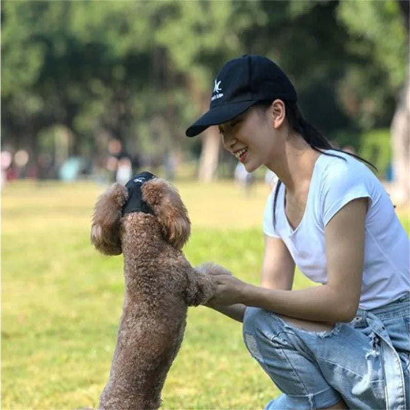 Small Puppy Pets Summer Solid Color Cap Dog Baseball Visor Hat Outdoor Accessories Sun Bonnet Travelhelmet FREE Shipping
