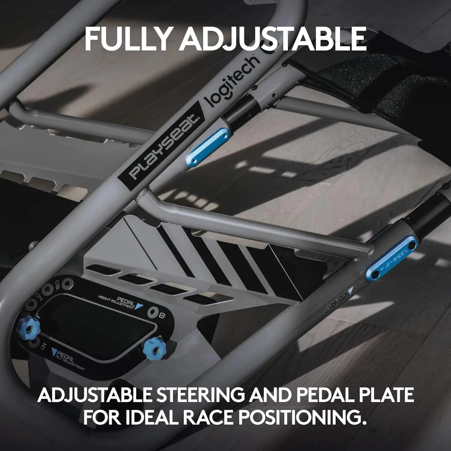 Trophy - Logitech G Edition Sim Racing Cockpit Fully Adjustable Supports all Direct Drive Steering Wheels  Lightweight & Robust FREE Shipping