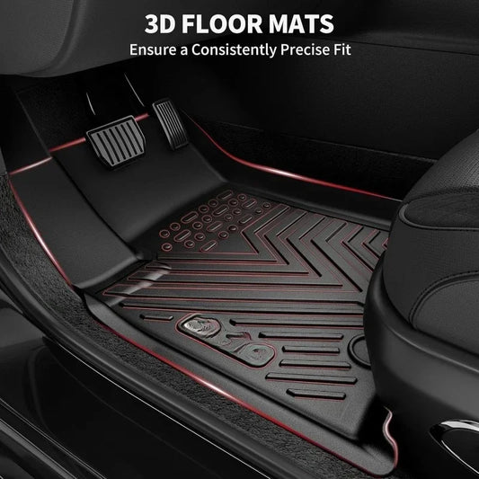 YITAMOTOR Floor Mats Fit for Ford F-150/F150  SuperCrew Cab 2025-2024 2015(Rear w/o U-Seat Flat Storage) Free Shipping