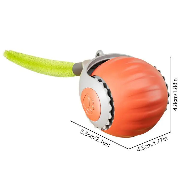 New Cat Interactive Ball Toy Automatic Rolling Ball with Tail Rechargeable Smart Pet Interactive Toy Intelligent Mouse for Cat