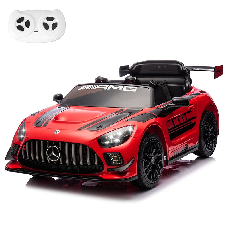 12V Licensed Mercedes-Benz GT3 Kids Ride on Car, Electric Vehicles for Kids Gifts,Ride on Toys with Remote Control, Music