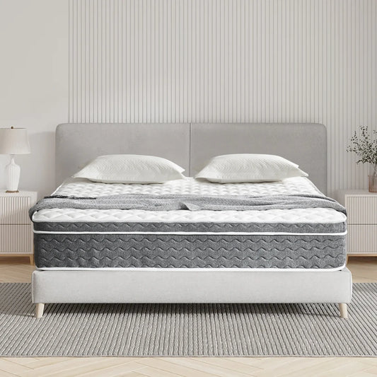 10/12/14 Inch Queen Size Mattress Hybrid Mattress,Fiberglass Free,Medium Feel,Motion Isolation,Certified Safe,Mattress in A Box FREE SHIPPING