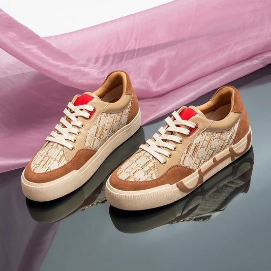 Carolina Herrera Sneaker Classic Retro Style Fashion New Women's Casual Shoes Patchwork Design Comfortable and Versatile Letter Printing
