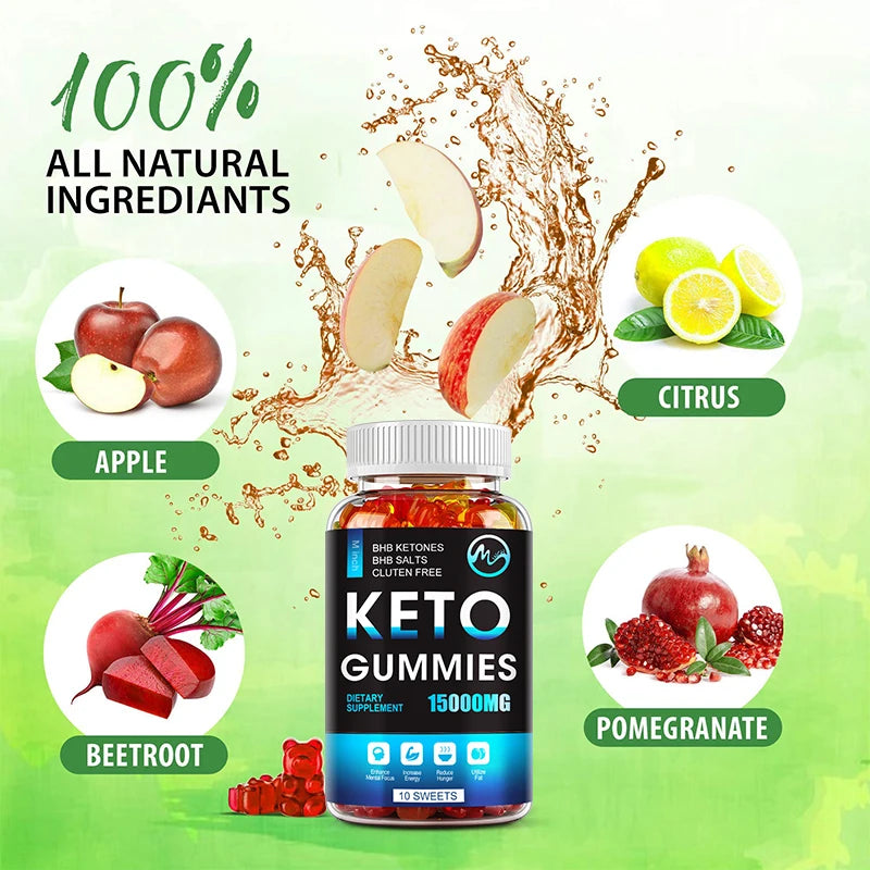 Keto Gummies Keto Gummy Supplement Help For Weight Loss For Women And Men - Cleanse - Detox - Apple Cider Vinegar FREE SHIPPING
