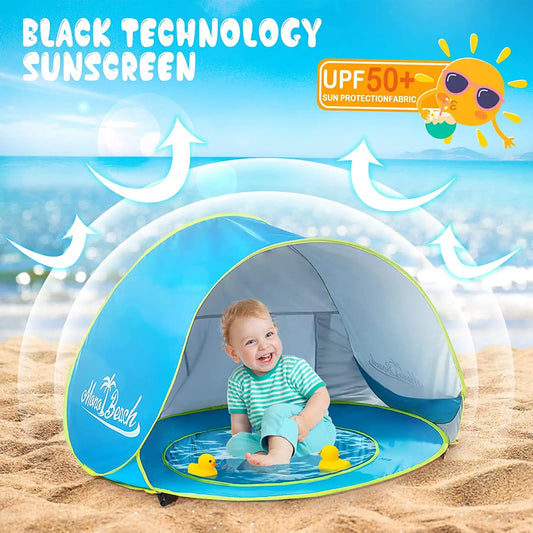 Baby Beach Tent Shade Pool UV Protection Sun Shelter Infant Outdoor Toys Swimming Pool Play House Tent Toys for Kids Children FREE SHIPPING