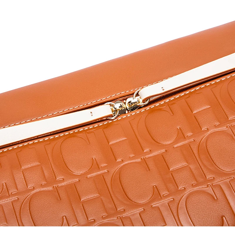 CH High Fashion Ladies Shoulder Bag Daily Commuter Versatile Small Square Women's Crossbody Bag Pure Colour Letter Print Design