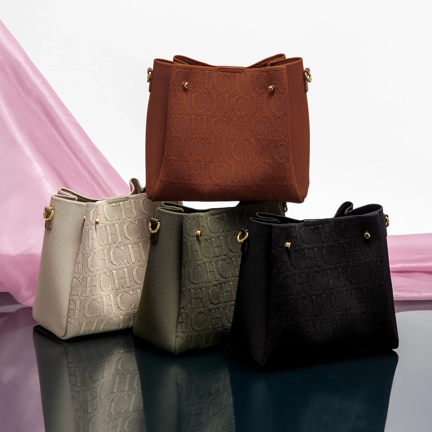 CH Crossbody Elegant Design Sense Letters Drawstring Design Brand Women's Bag Fashion Casual Hundred Women's Bag Crossbody