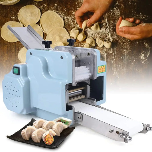 140W Commercial Electric Dumpling Skin Maker Wonton Dough Maker for Kitchen Noodle Shops Breakfast Shops Street Snack Shops