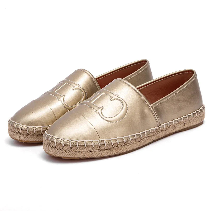 Solid Simple Casual Travel Women's New Fisherman Shoes Braided Sole Classic Retro Fashion Women's Flat Shoes