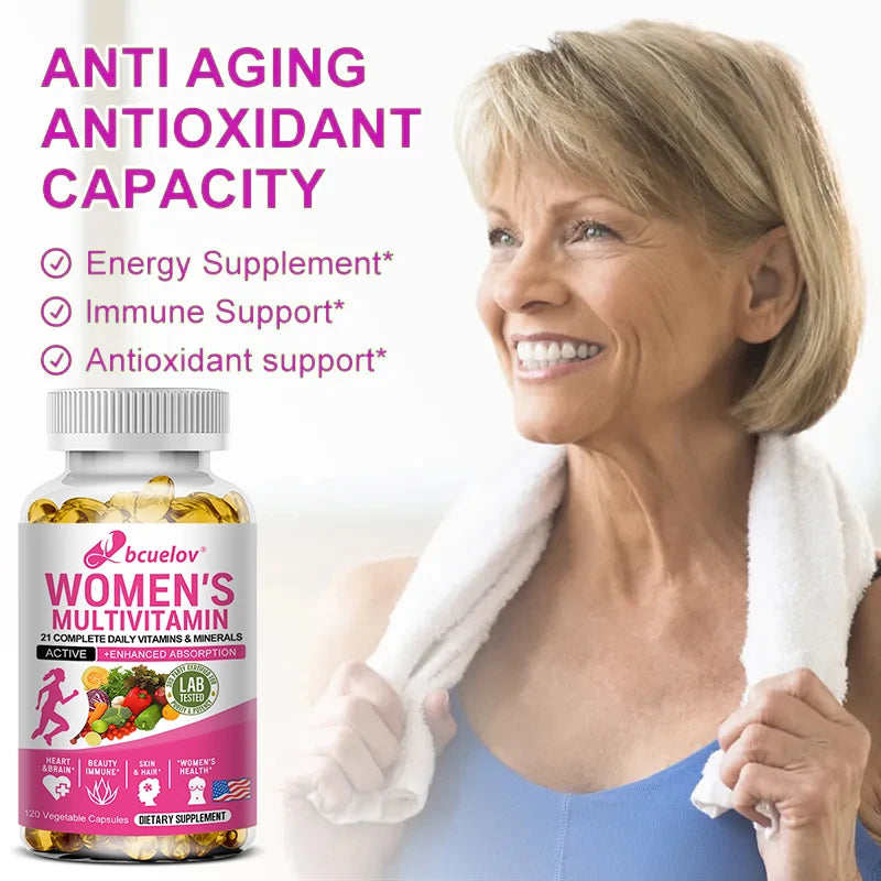Multivitamin Mineral Supplement Antioxidant for Women, Improved Nutrient Absorption Heart Health Natural Energy Support Multivitamin FREE Shipping