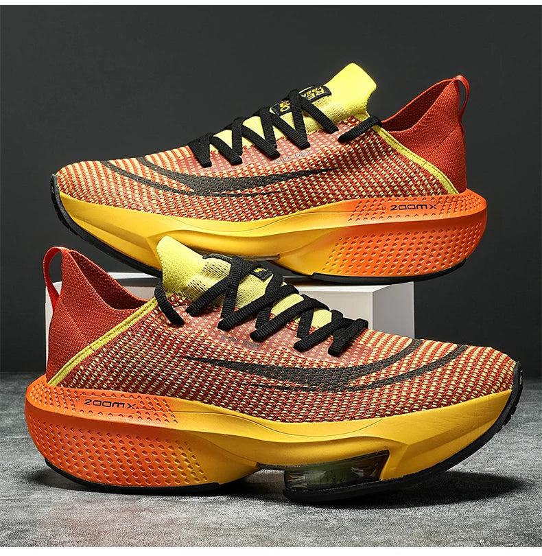 Running Shoes Air Cushion Speciality Marathon Men Sports Breathable Lightweight Women's Comfortable Athletic Nonskid Sneakers ﻿