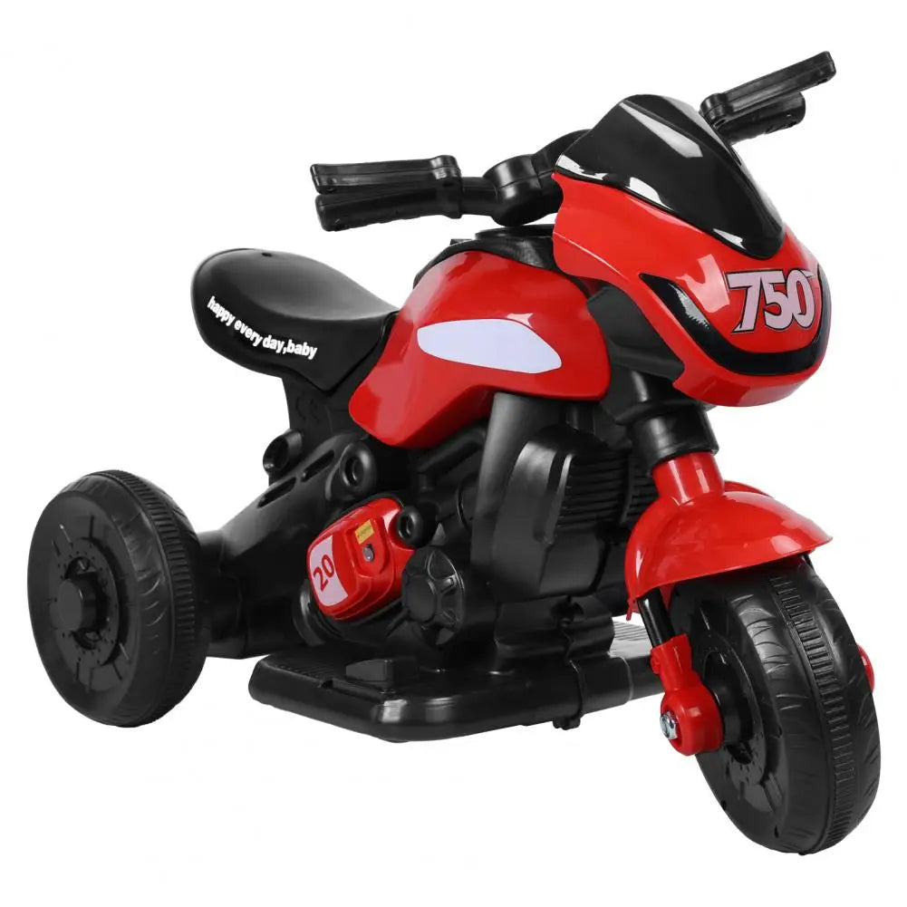 Kids Electric Tricycle, Kids Motorcycle Ride-on Car Toy, 3-Wheel Battery Powered Motorbike for Kids 1-6 Years Old, Bluetooth-com