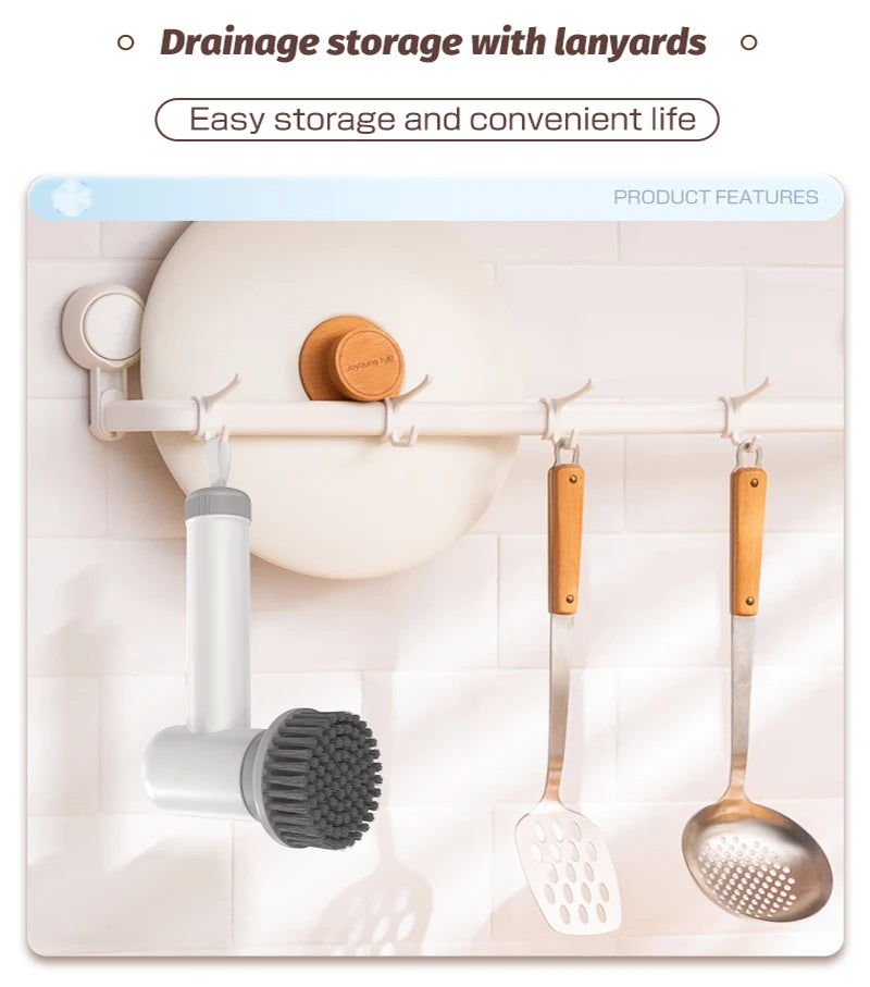 New Wireless Electric Cleaning Brush Housework Kitchen Dishwashing Brush Bathtub Tile Professional Cleaning Brush Labor FREE Shipping