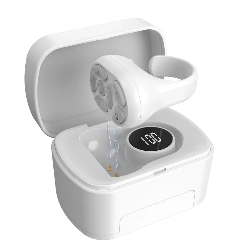 Wireless Bluetooth Ring Remote Control Fingertip Selfie Video Controller For Tik Tok Page Turner Browsing For for iOS Android