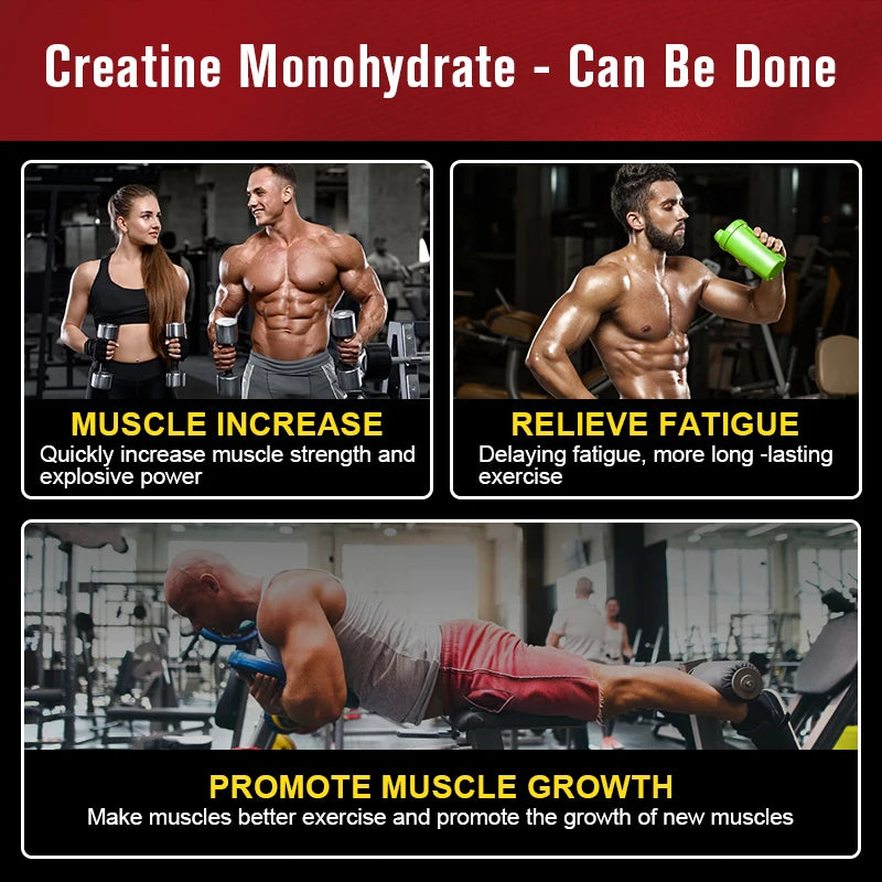 Creatine Monohydrate , Pre-workout Creatine To Help Build Muscle, Enhance Energy and Performance