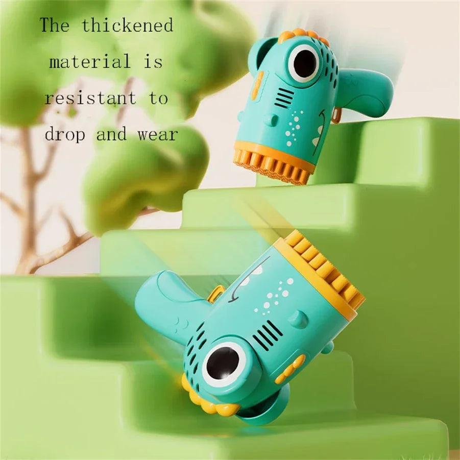 40 hole Dinosaur Bubble Gun Children's Bubble Gun Handheld Fully Automatic Bubble Machine without battery and bubble water FREE SHIPPING