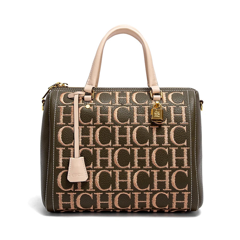 CHCH Women's Shoulder Bag New Embroidered Letter Design Handbag Women's Tote Bag