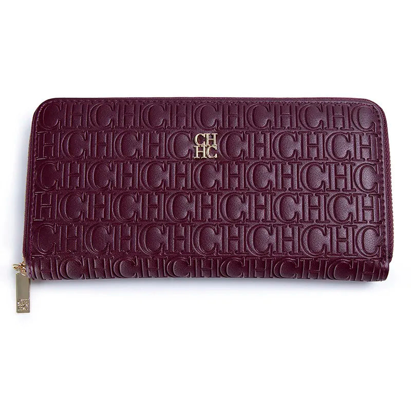 CH Fashion Classic Women's Small Wallet Standard Wallet Solid Color Design Multi-Letter Embossed Women's Coin Purse Luxury