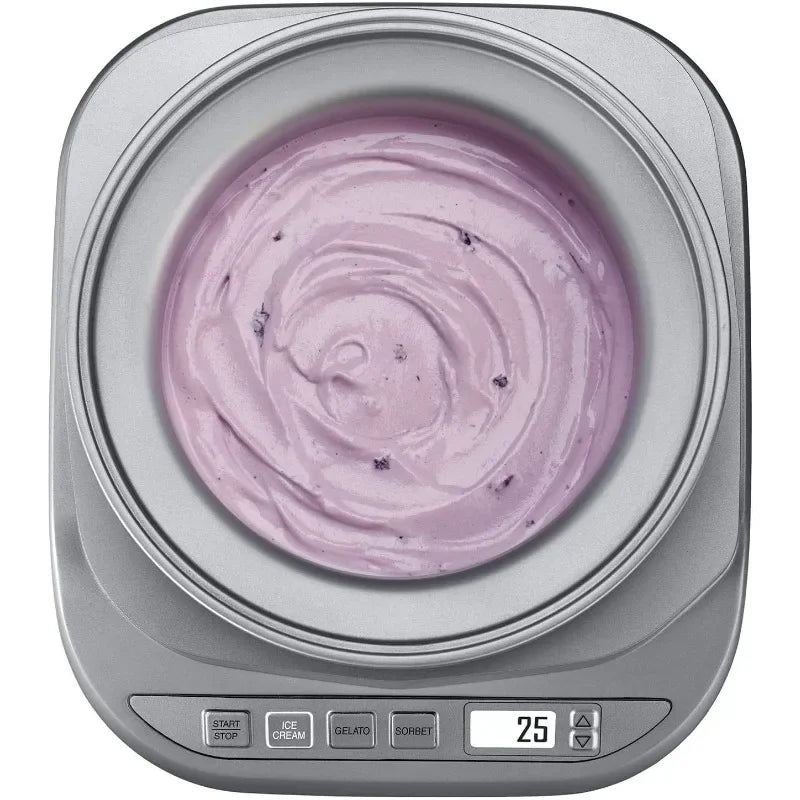 Ice Cream Maker Machine, 2 Quart, Cool Creations Frozen Yogurt, Gelato, Sorbet Maker, LCD Screen and Timer