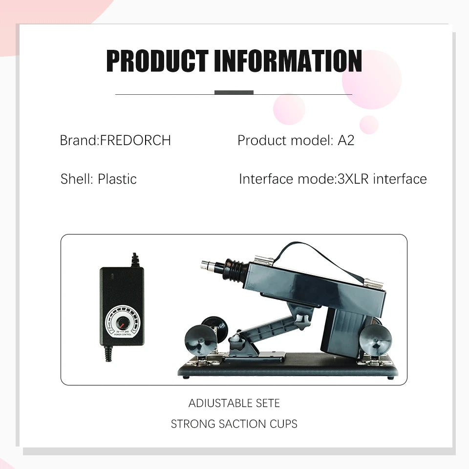 FREDORCH Sex Machine for Woman Adjustable Masturbating Pumping with 3XLR Accessories Sex Gun Love Machine for Men Adult Toys FREE Shipping