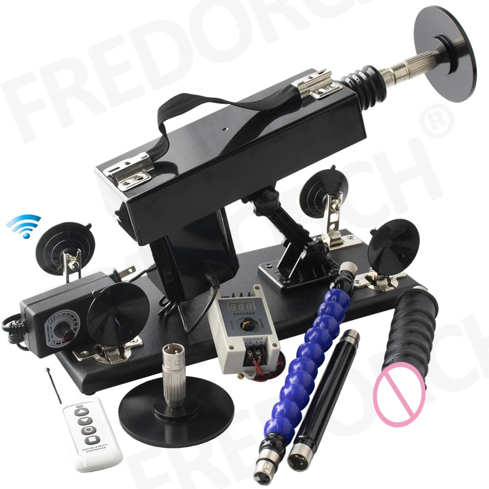 FREDORCH Sex Machine for Woman Adjustable Masturbating Pumping with 3XLR Accessories Sex Gun Love Machine for Men Adult Toys FREE Shipping