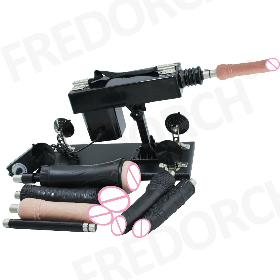 FREDORCH Sex Machine for Woman Adjustable Masturbating Pumping with 3XLR Accessories Sex Gun Love Machine for Men Adult Toys FREE Shipping