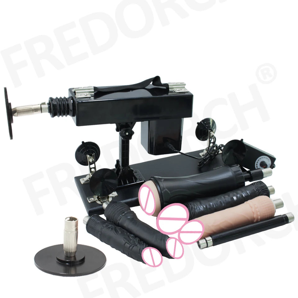 FREDORCH Sex Machine for Woman Adjustable Masturbating Pumping with 3XLR Accessories Sex Gun Love Machine for Men Adult Toys FREE Shipping