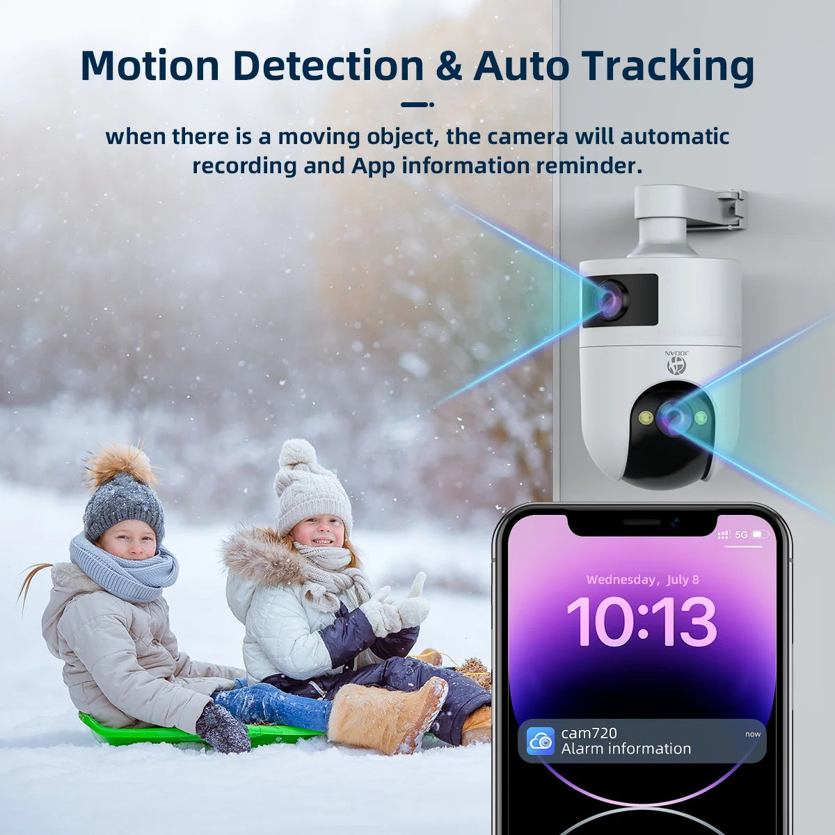 4K PTZ IP Camera Outdoor Waterproof Dual Lens 5G WiFi Security Camera Auto Tracking Video Surveillance Camera Baby Monitor FREE Shipping