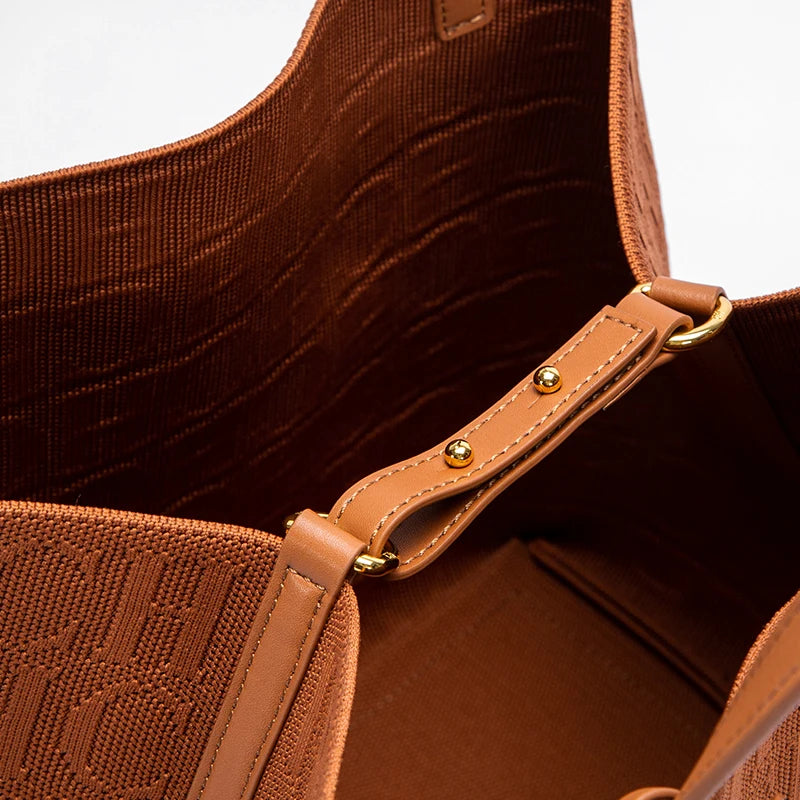 CH Fashionable Classic New Solid Color Outer Bag Women's Handbag Exquisite Handcrafted Weaving Large Capacity Handbag