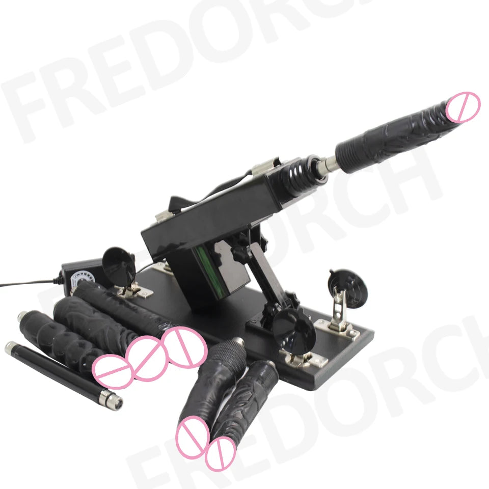 FREDORCH Sex Machine for Woman Adjustable Masturbating Pumping with 3XLR Accessories Sex Gun Love Machine for Men Adult Toys FREE Shipping