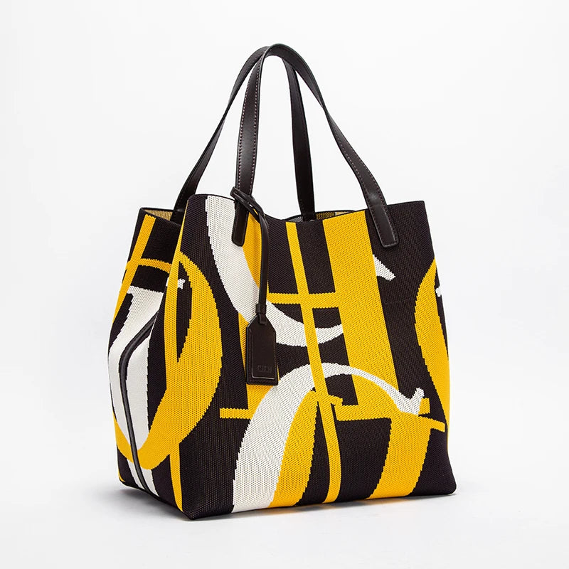 CH Fashionable Classic New Solid Color Outer Bag Women's Handbag Exquisite Handcrafted Weaving Large Capacity Handbag