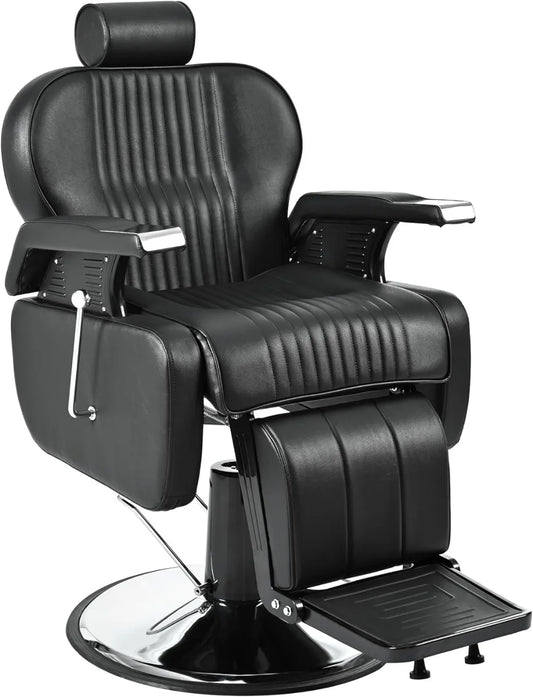 Reclining Barber Chair,Heavy Duty Beauty Shampoo Barbering Chair ReclineHeight Adjustable, Load Capacity FREE Shipping