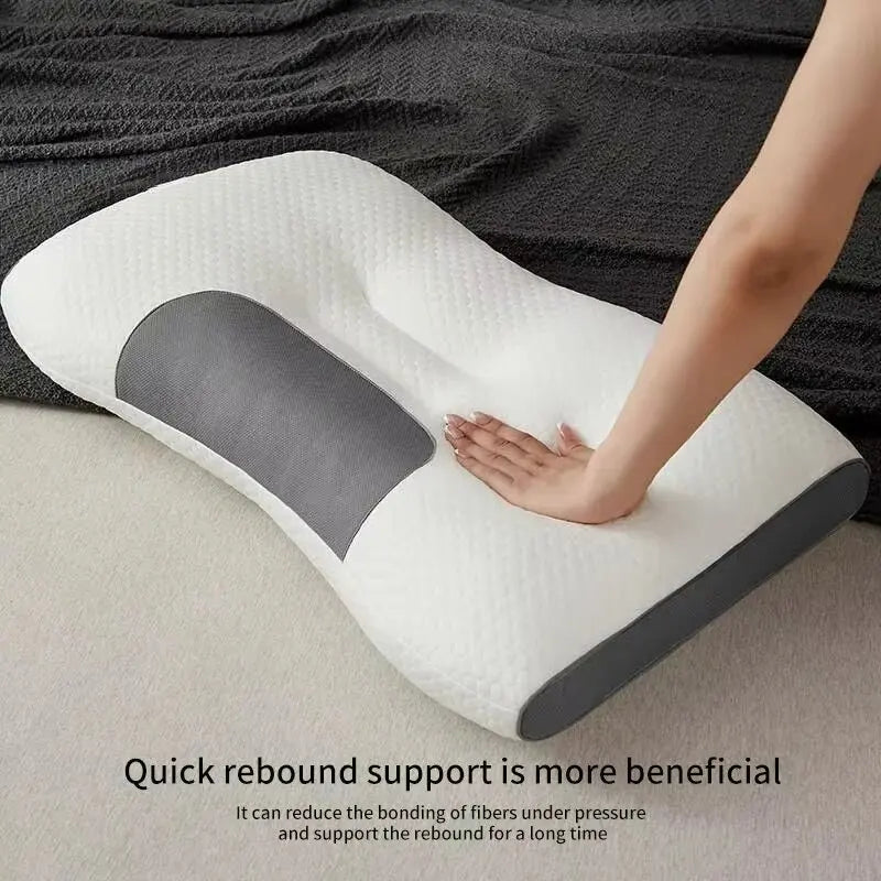 NEW Honeycomb massage pillow pillow to protect cervical vertebra to help sleep home pillow core antibacterial and anti-mite