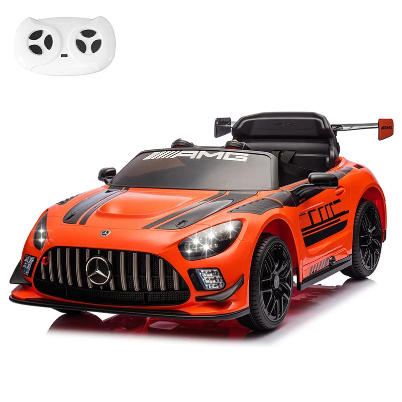 12V Licensed Mercedes-Benz GT3 Kids Ride on Car, Electric Vehicles for Kids Gifts,Ride on Toys with Remote Control, Music
