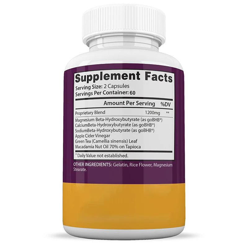 Fat Burn Keto Capsules - Metabolism, Healthy Weight Management, Energy, Muscle Mass Ketosis Support for Men Women 120 Capsules FREE Shipping