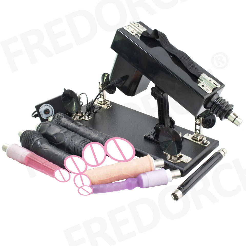 FREDORCH Sex Machine for Woman Adjustable Masturbating Pumping with 3XLR Accessories Sex Gun Love Machine for Men Adult Toys FREE Shipping