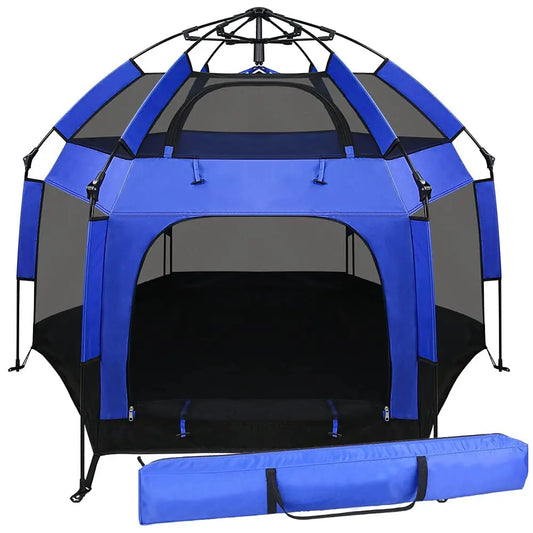 Outdoor Baby Playpen with Canopy Beach Tent for Kids and Toddlers Portable Lightweight Pop Up Pack and Play Playards with Travel FREE Shipping